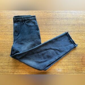 Hollister Black Ultra High Rise Mom Jean